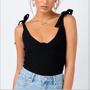 NWT princess polly clove tie up bodysuit